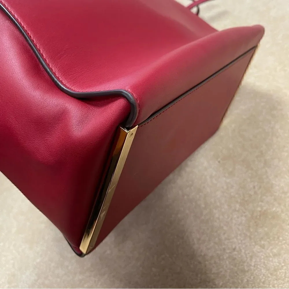 🌟85% OFF🌟Michael  Kors Red  Leather Tote